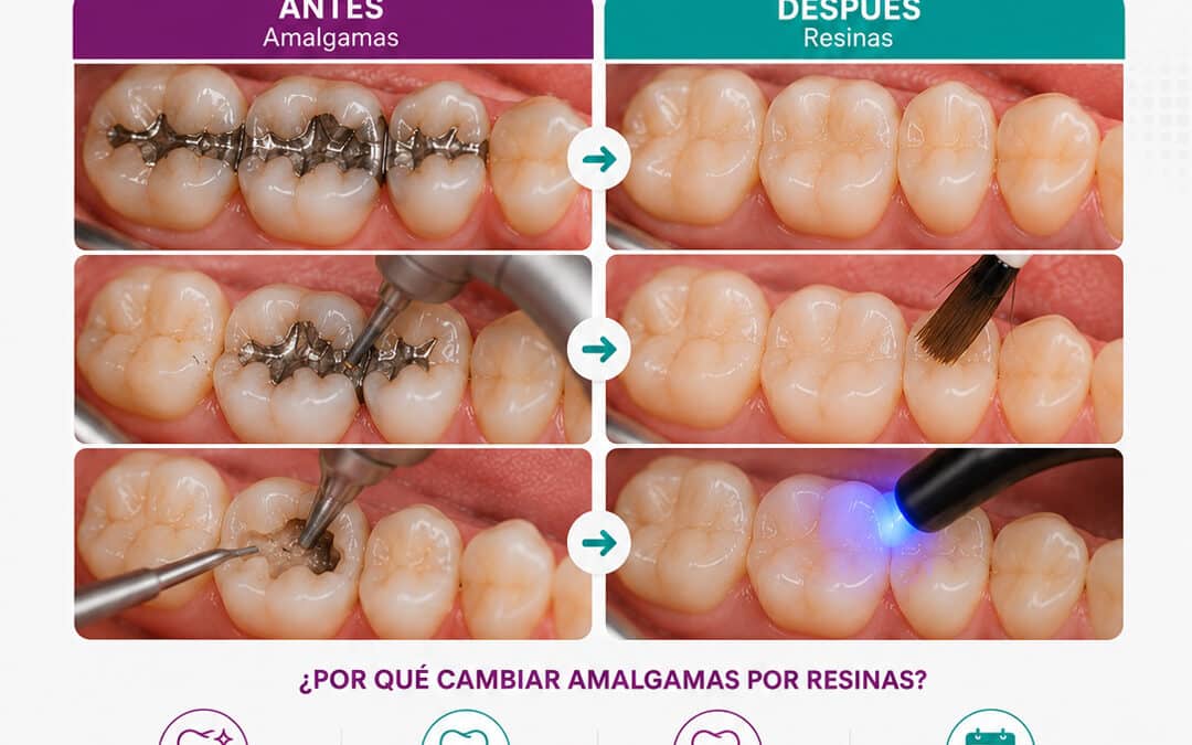 Cambiando las amalgamas con resinas